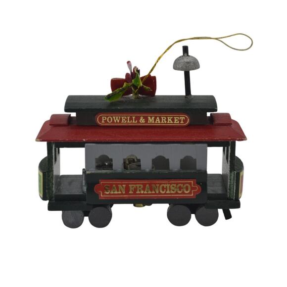 Powell & Harold Christmas Ornament Musical Winding Train - Picture 1 of 9